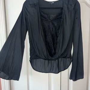 Fashion Nova Elegant Black Blouse